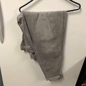 Grey Melissa McCarthy faded skinny jeans